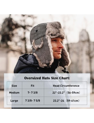 Winter ski aviator hat