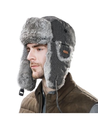 Winter ski aviator hat