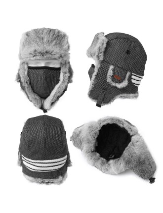 Winter ski aviator hat