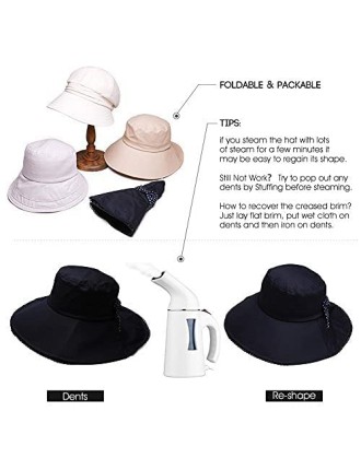 Foldable Summer Cotton Black Sun Hat