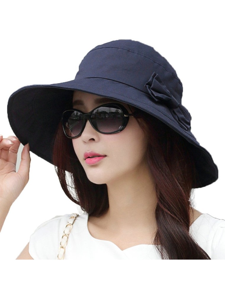 Women's Foldable Summer Cotton Sun Hat