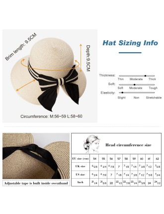 Women's Summer Beach Wide Brim Sun Hat