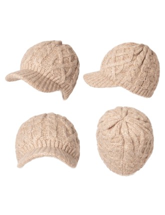 Women's Winter Wool Newsboy Hat